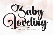 Baby Loveling | Script Font, a Handwritten Font by Scratchones (Thumbnail 1 of 9)