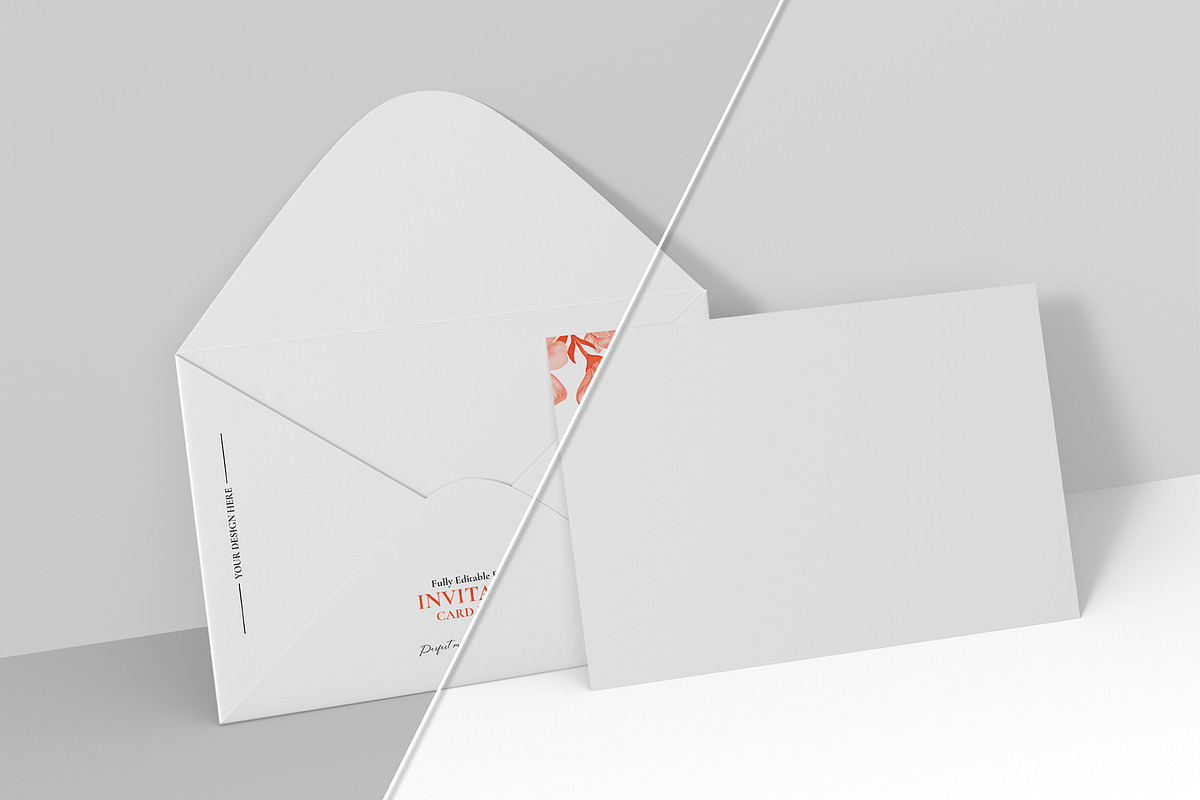 Wedding Invite Card &Envelope Mockup, a Product Mockup by graphypix (Photo 4 of 4)