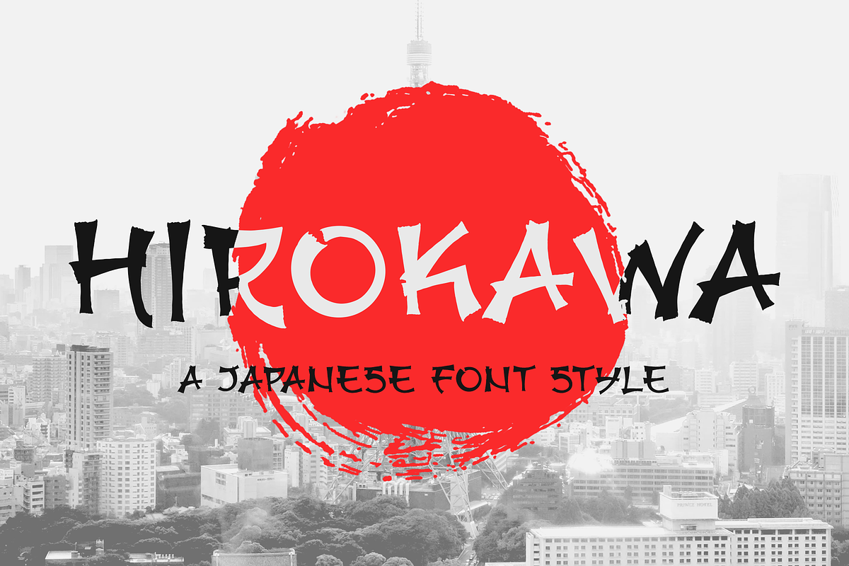 Japanese Font, a Script Font by Graphue (Photo 1 of 8)