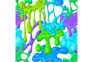 Blots And Drips Slime Pattern.