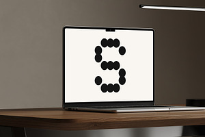 Beige Macbook Mockup 04