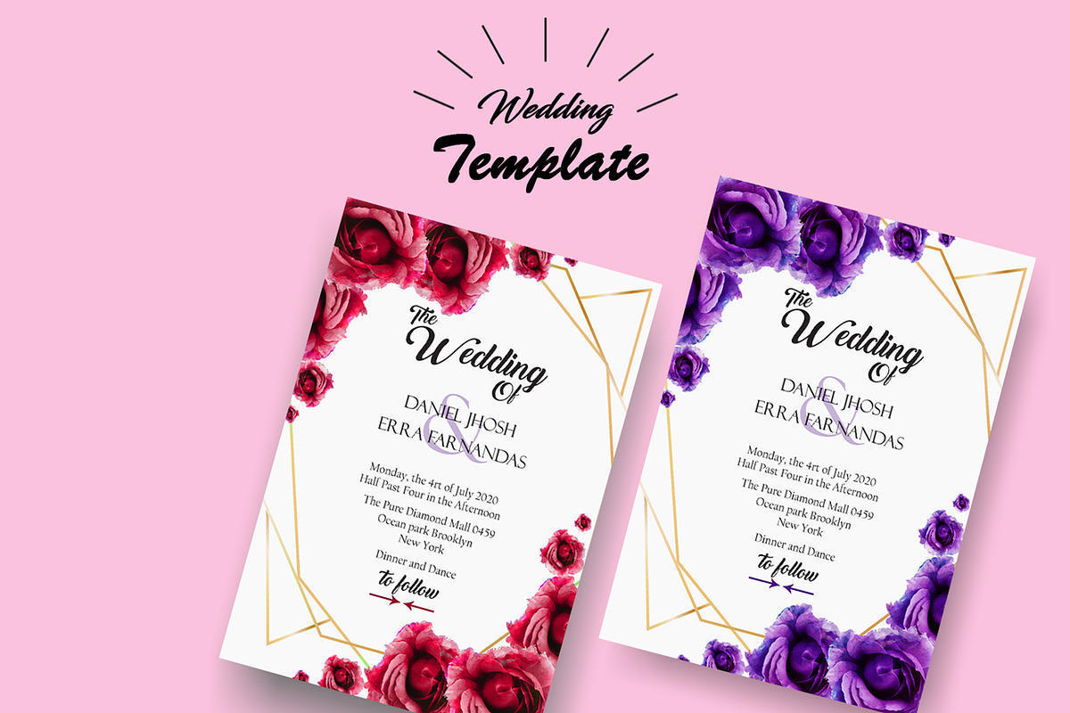wedding poster Template mock-up, a Print Template by Design with Qurat (Photo 5 of 7)