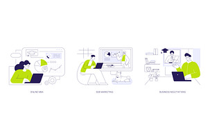 Online business courses isolated, an Education Illustration by Visual Generation