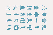 200+ OCEAN CLIPARTS - HAND DRAWN, a Seasonal Illustration by JuDesign (Thumbnail 9 of 23)