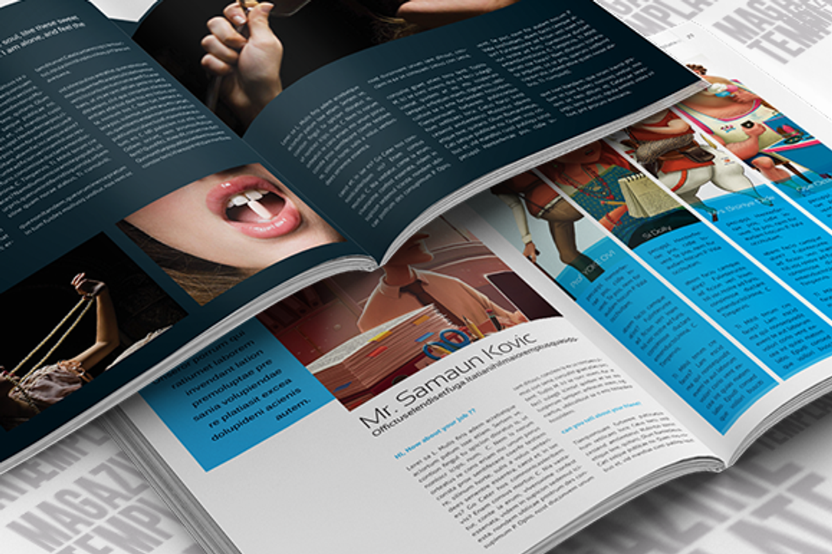 InDesign Magazine Template, a Magazine Template by temphall (Photo 2 of 4)
