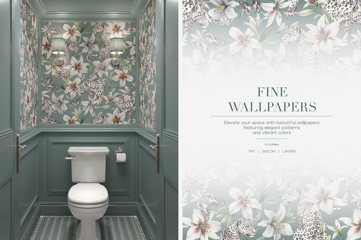 Moonlit Grace | Luxury Patterns, a Pattern Graphic by LEAFure (Photo 3 of 10)