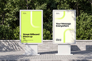 Street Billboard Mockup, an Advertising Mockup by graphypix (Thumbnail 1 of 4)