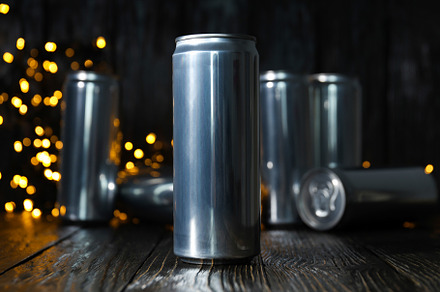 Concept of drink, blank cans with space for label, a Food & Drink Photo by AtlasStudio