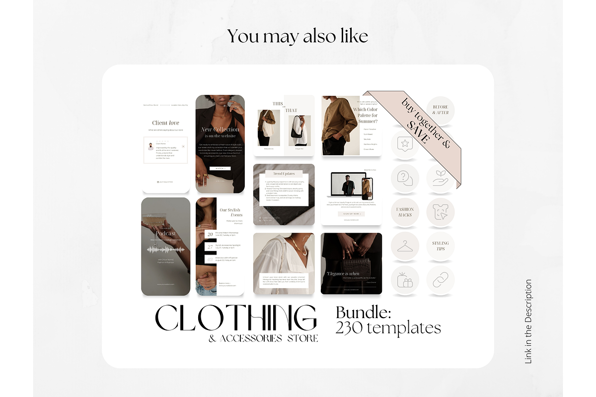 65 Fashion Social Media Stories, a Social Media Template by PatternLab. (Photo 9 of 9)