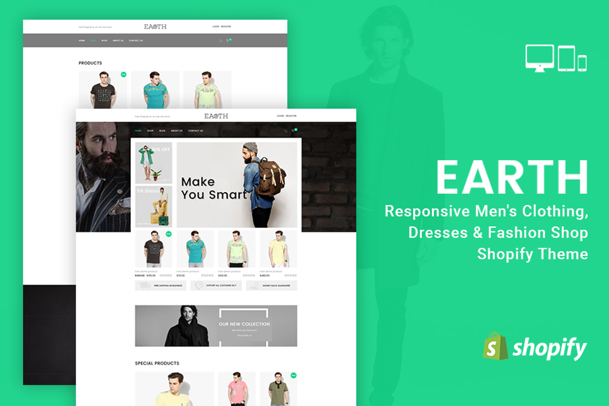 Earth Fashion Shop Shopify Theme, a Shopify Template by ThemeTidy Shopify Agency