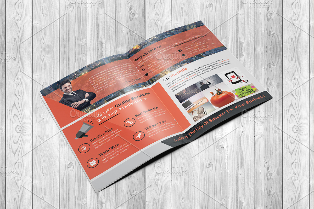 Corporate Bi-Fold Brochure Template, a Brochure Template by Alice_s (Photo 4 of 6)