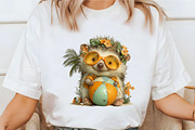 Whimsical Summer Hedgehog Clipart, a Seasonal Illustration by designcity5 (Thumbnail 4 of 5)