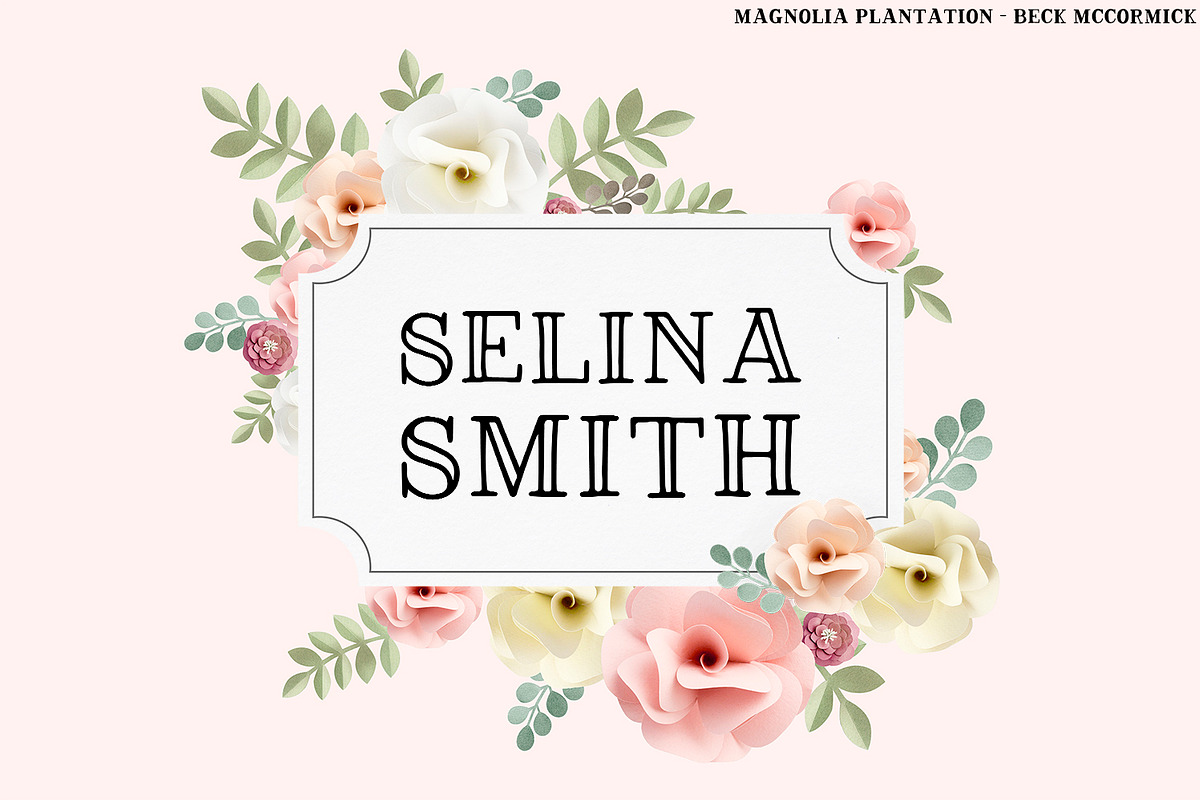 Magnolia Tree Rustic Font preview 3