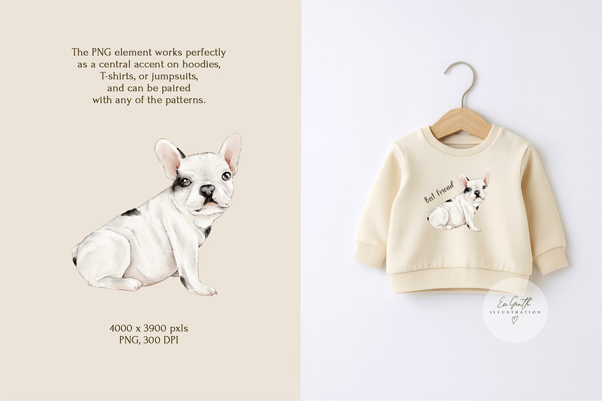 Minimal Baby Patterns Set + PNG, a Pattern Graphic by Eva Gentle (Photo 5 of 7)