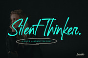 Silent Thinker | Quick Handwritten, a Handwritten Font by Lemonthe (Thumbnail 1 of 7)