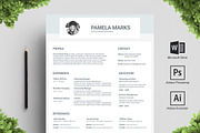 Ocean Resume Template, a Resume Template by Big Zone Studio (Thumbnail 1 of 4)