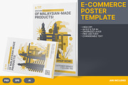 E-Commerce Poster, a Poster Template by Esensifiksi.studio (Thumbnail 1 of 4)