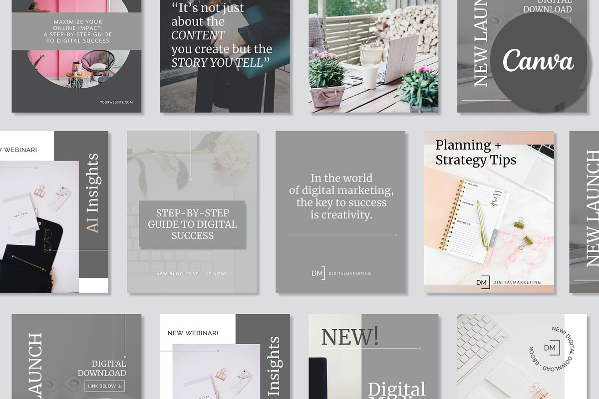 The Soft Launch Kit | Canva, a Social Media Template by Unravel (Photo 4 of 7)