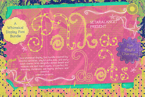 Polka Dots - Whimsical Font Bundle