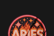 Aries Zodiac Sticker Bundle 80+, an Object Graphic by Jakayla Digital Co (Thumbnail 13 of 15)