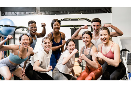 Happy diverse sportspeople having, a Sports & Recreation Photo by Daniel Megias