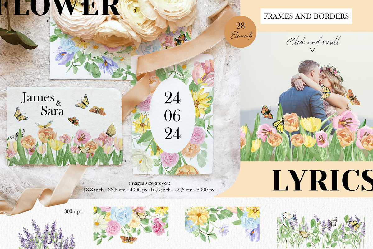 Pastel Flowers Botanical collection, a Decorative Illustration by AnnaTkachi (Photo 4 of 7)