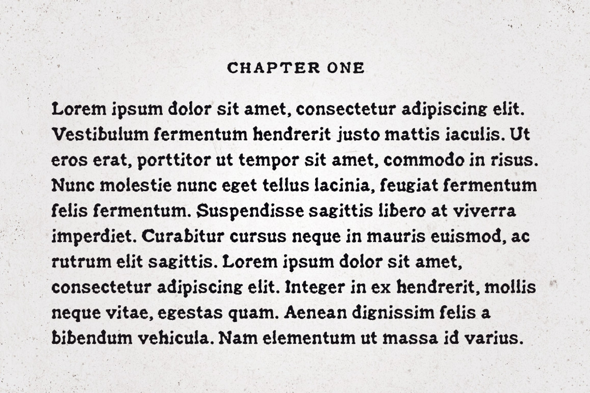 Historical Press font preview 4