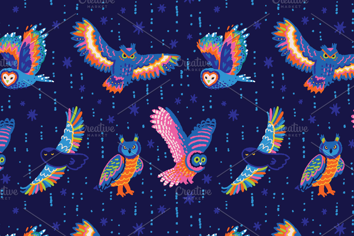 30 Fantasy Seamless Patterns, a Pattern Graphic by PenguinHouse (Photo 14 of 24)