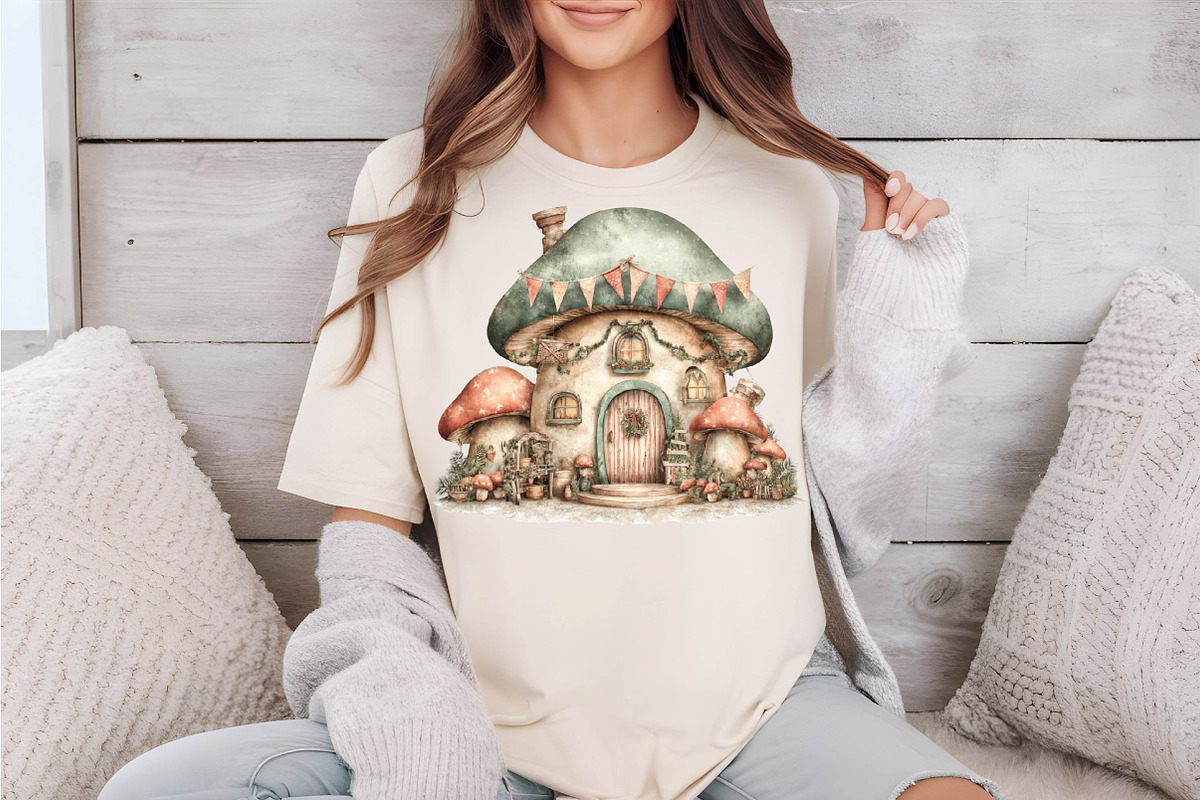 4th of July Mushroom House Bundle., a Finance Illustration by SVGArt (Photo 9 of 9)