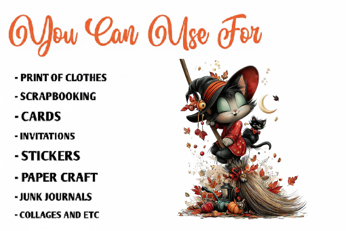 Retro Halloween Clipart, a Seasonal Illustration by CreationArt (Photo 5 of 7)