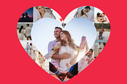 Heart Photo Collage Canva Template, a Social Media Template by GraphiCarola (Thumbnail 13 of 15)