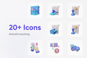 Banky - Banking 3D Icon Set