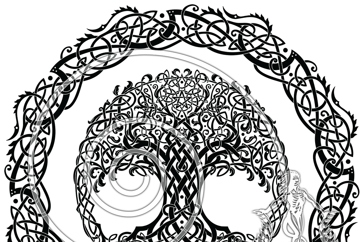 Tree of Life, Celtic Knotwork Art, a Decorative Illustration by Abysm Internal (Photo 2 of 4)