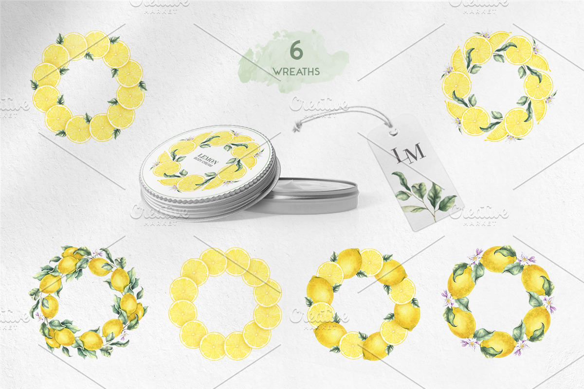 Lemon watercolor illustration, an Illustration by Fedulova Art (Photo 11 of 14)