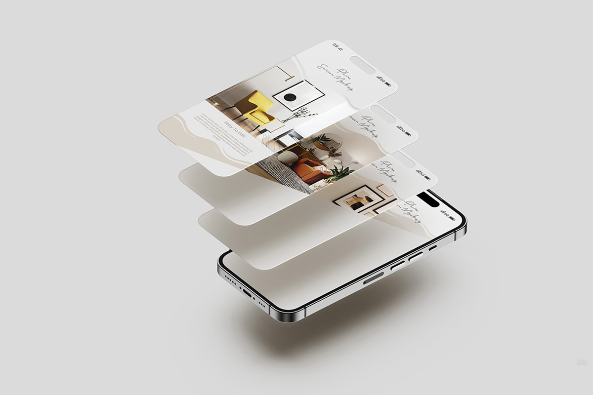 iPhone Screen Mockup, an iPhone Mockup by Artlogs (Photo 2 of 3)