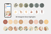 Sand & Green Instagram Highlights, a Social Media Template by dasha mo (Thumbnail 1 of 2)