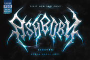 Maskdown | Black Metal Font Vol. 1, a Blackletter Font by Madhaline Studio (Thumbnail 9 of 9)