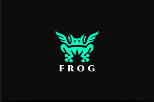 Winged Frog Logo