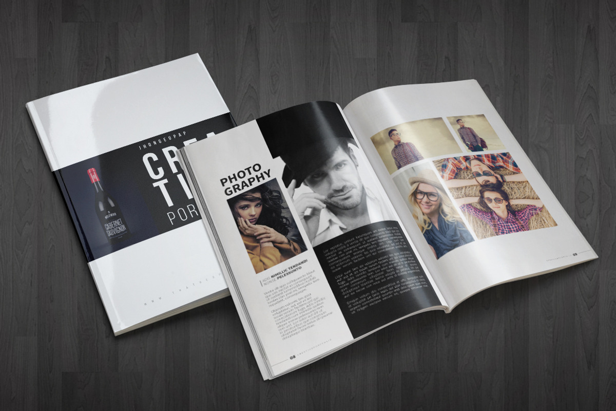 Portfolio Template (2 Colours), a Brochure Template by Canden Studio (Photo 3 of 5)