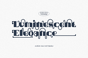 Luminescent Elegance Font, a Sans Serif Font by Erifqizefont (Thumbnail 2 of 21)