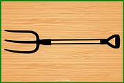 17 Farm Tool Pitchfork Silhouette Bu, an Illustration by Creativeshirt (Thumbnail 2 of 4)