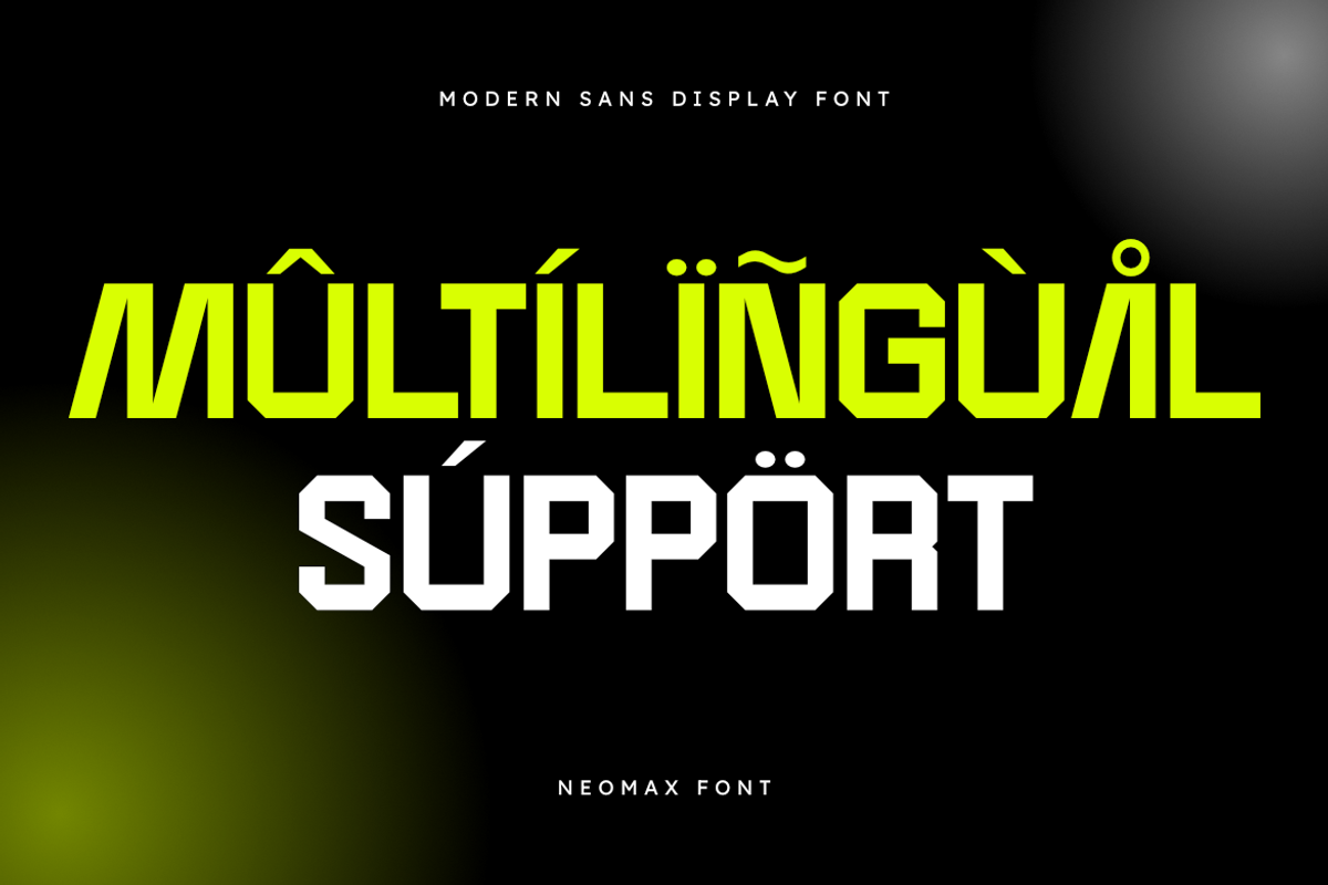 Neomax - Modern Geometric Sans Serif, a Sans Serif Font by Masyafi Studio (Photo 4 of 9)