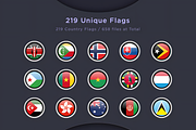Circle Flags (219 Flags), a Solid Icon by alpercakici (Thumbnail 2 of 3)