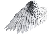 set of photorealistic angel wings, an Object Graphic by itakdalee (Thumbnail 5 of 11)