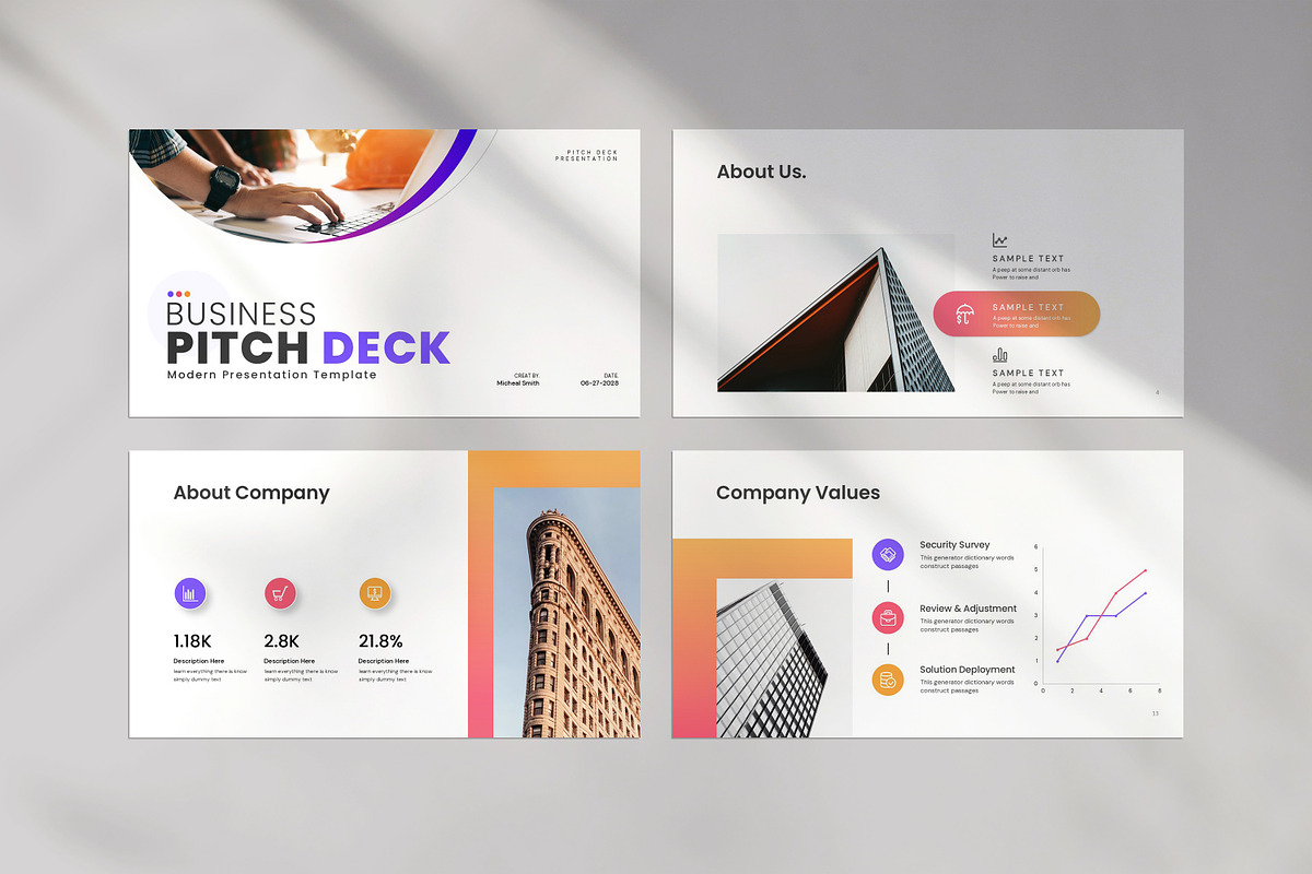 Business Pitch Deck Presentation preview 4