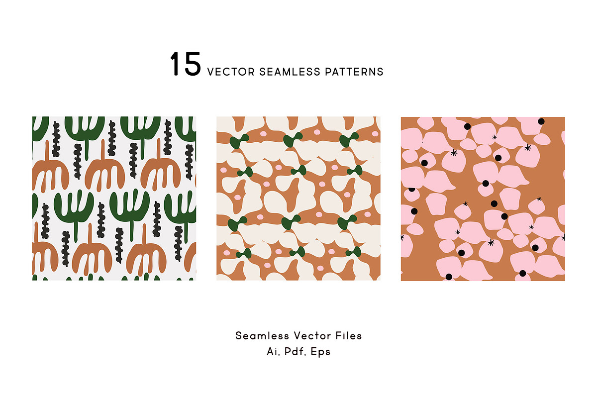 Retro Pattern Set, a Pattern Graphic by All This Concept (Photo 3 of 10)