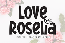 Love Roselia | Script Font