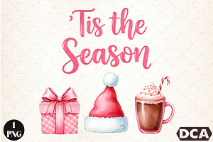 Tis The Season Christmas PNG, an Illustration by DreamCafeArt