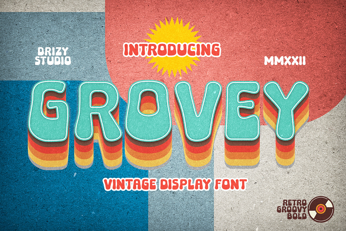 Grovey, a Font by Drizy (Photo 1 of 10)