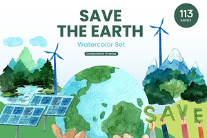 Save The Earth Watercolor Set